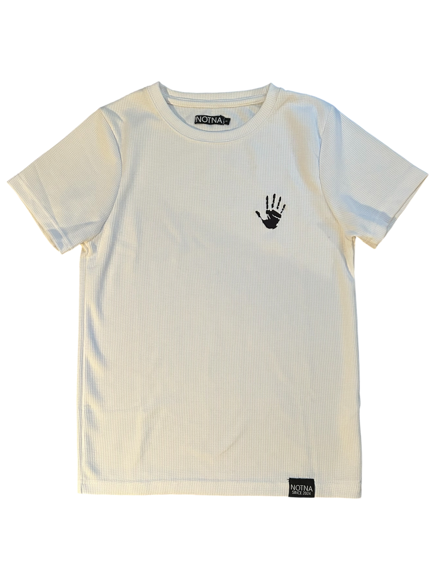 Basic white waffle tee