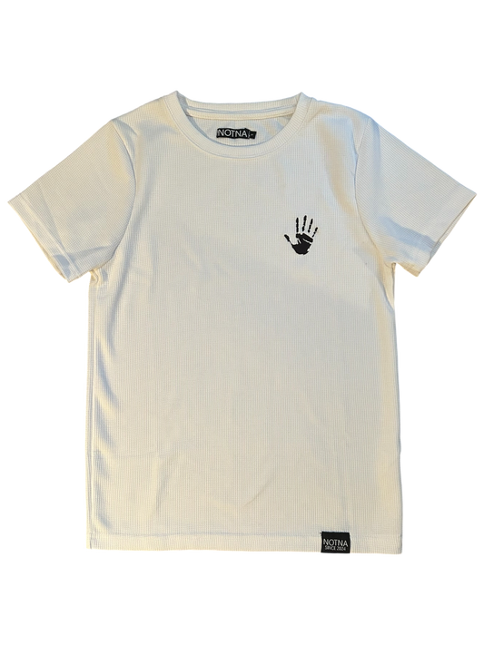 Basic white waffle tee
