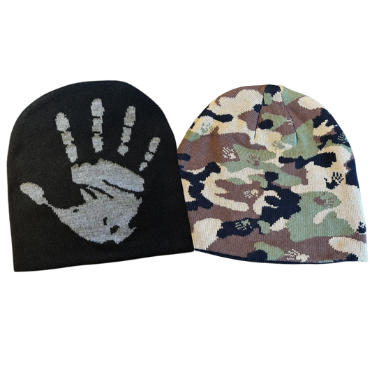 Lot 2 bonnets Notna gris et camo